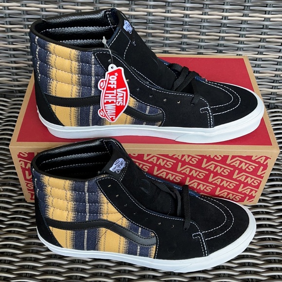 Vans Sk8-Hi Denim Stripes Black/True White WMNS - Picture 3 of 16